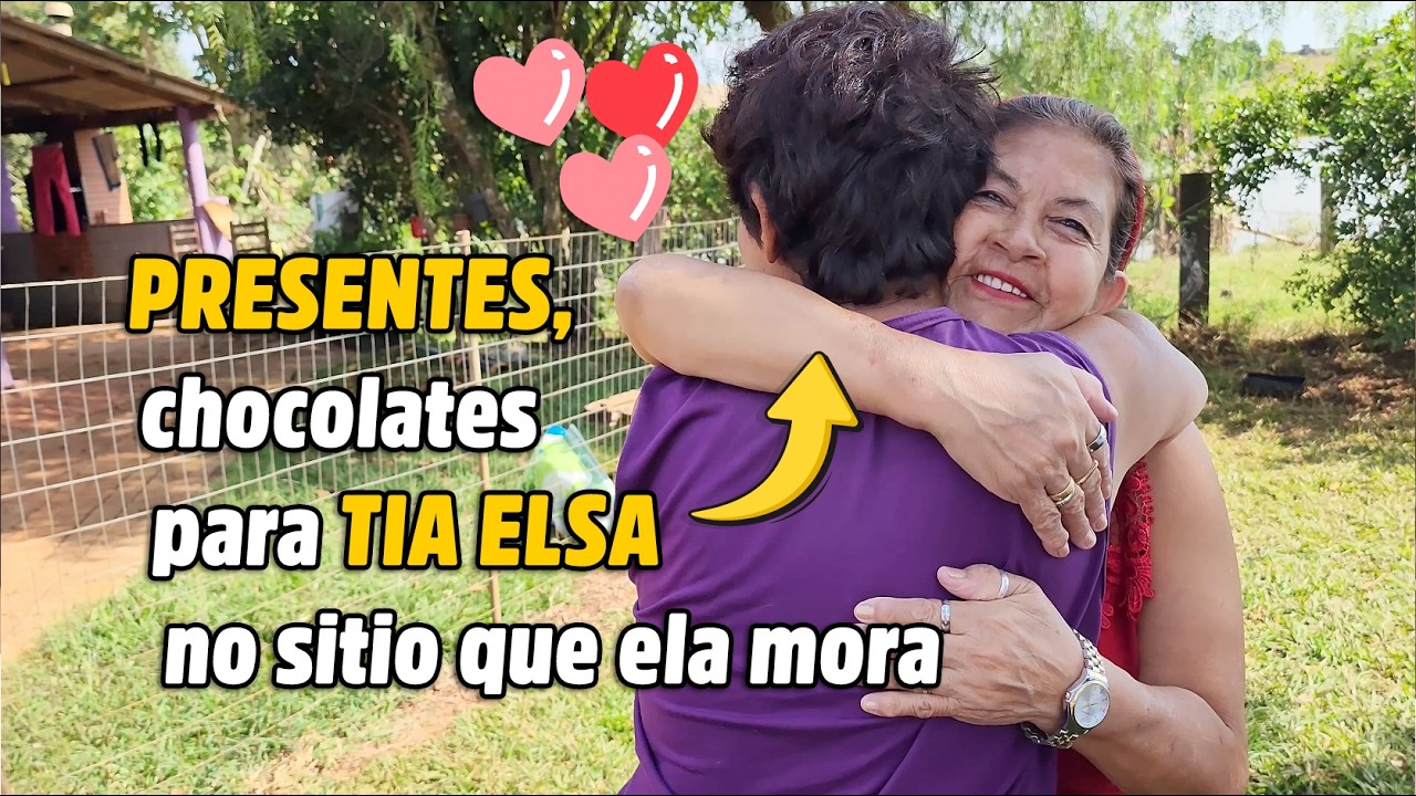 Ela ganhou PRESENTES e foi visitar a TIA ELSA no sítio! 💄🍫🐶 | Dia das Mães Parte 2