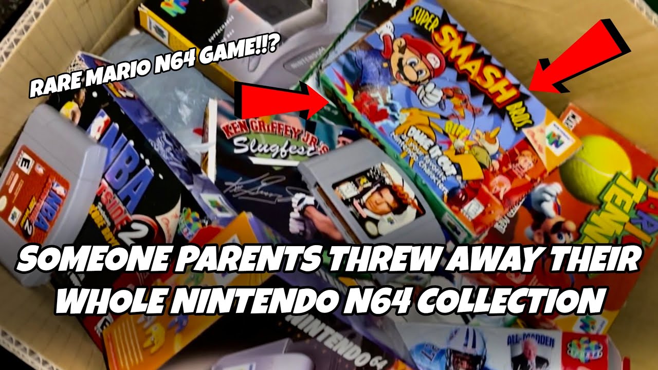 КТО-ТО ВЫБРОСИЛ ВСЮ КОЛЛЕКЦИЮ NINTENDO N64 В МУСОР!!