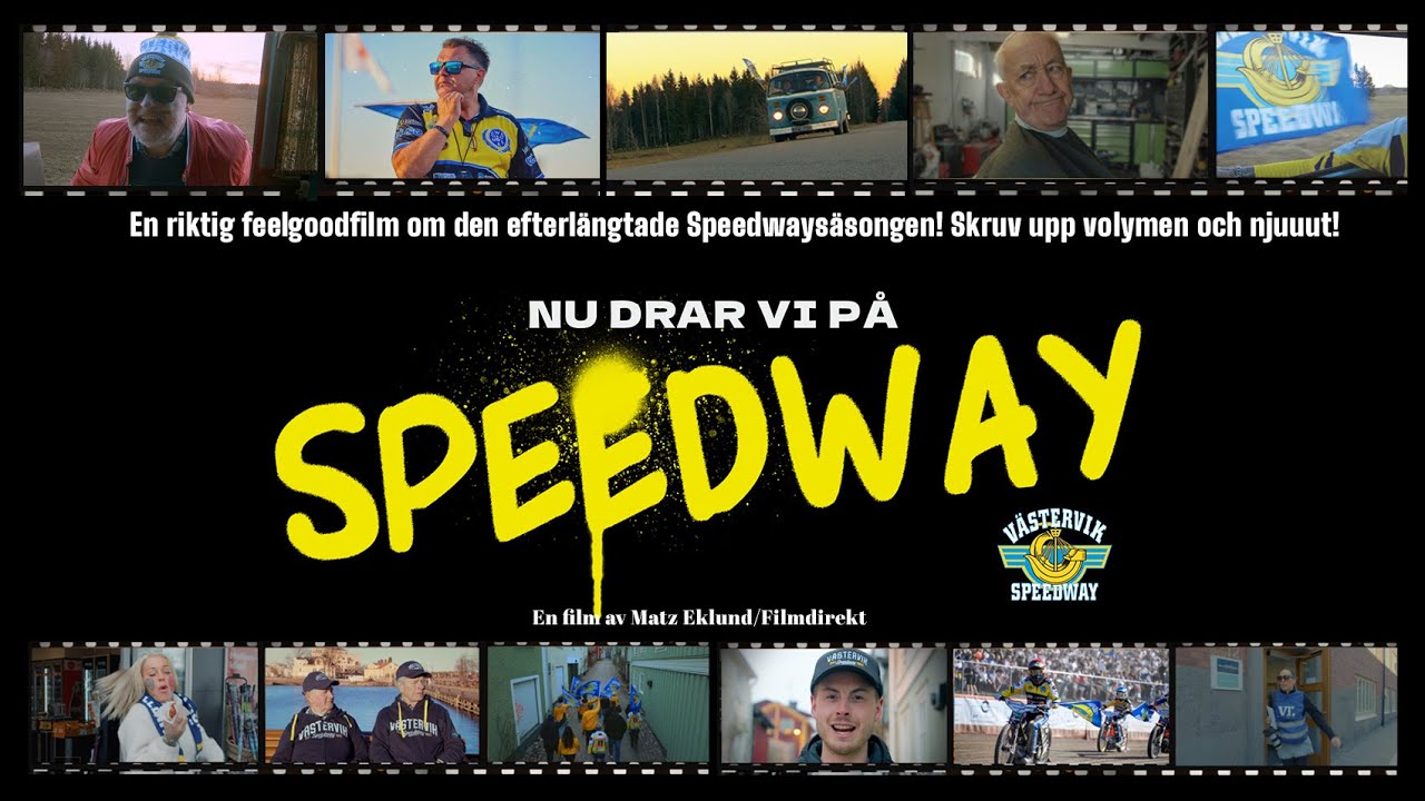Reklamfilm Västervik Speedway! Äntligen är det snart speedway! Dra upp volymen!