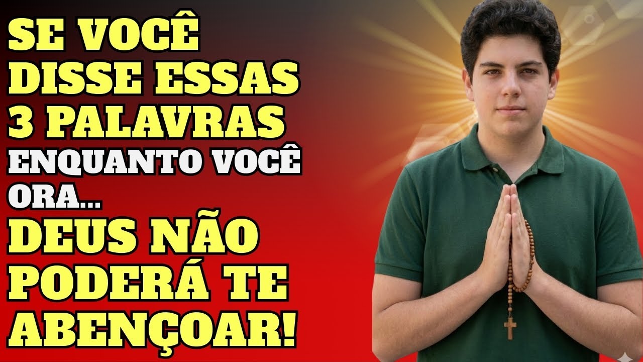 🙏 Carlo Acutis revela: o que você não deve dizer em oração; elas bloqueiam as bênçãos de Deus! ✨