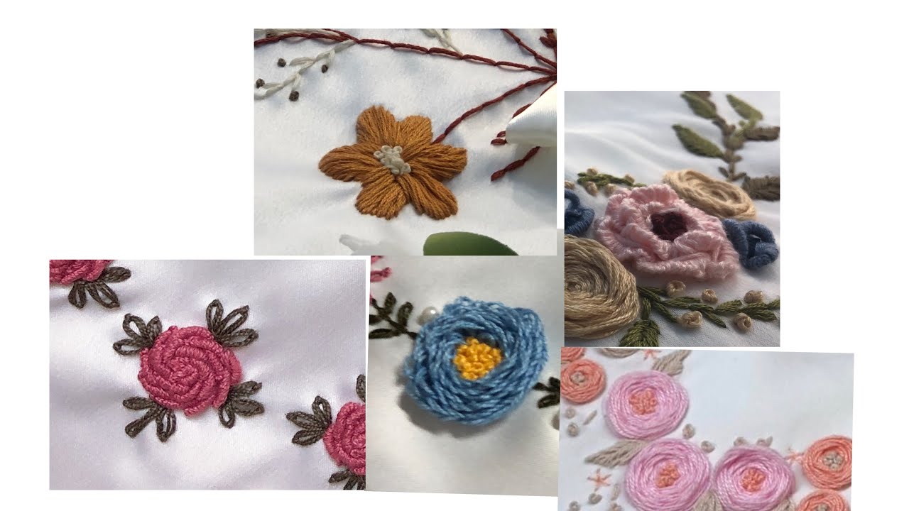 خمس اشكال لورد التطريز+افضل انواع قماش بستخدمها #handmade #Embroidery