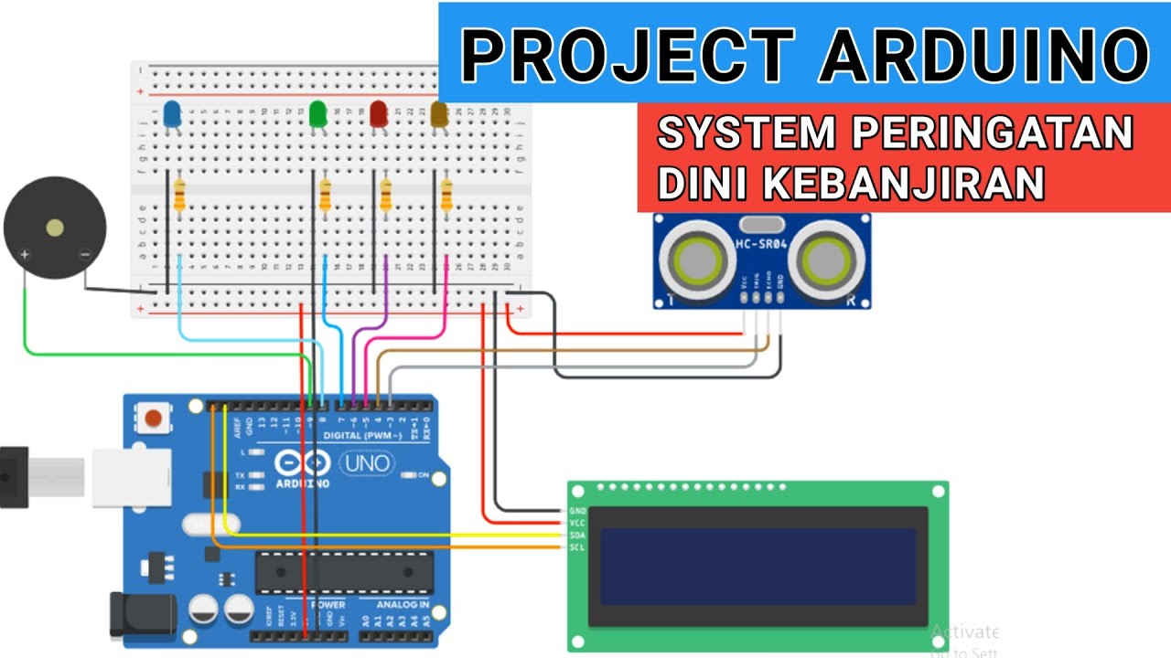 TUTORIAL TINKERCAD ARDUINO SENSOR ULTRASONIK 