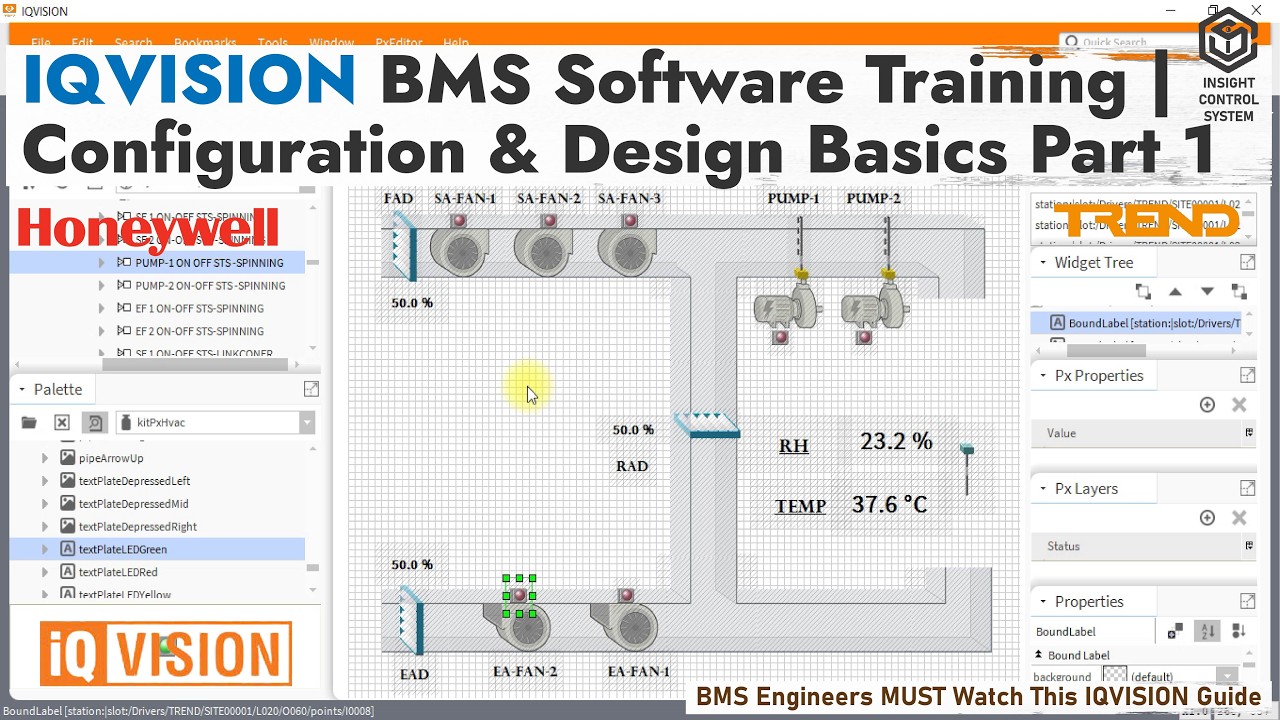 Trend IQVISION BMS Software Training | 🎬 Configuration & Design Basics | Part-1 Full Tutorial