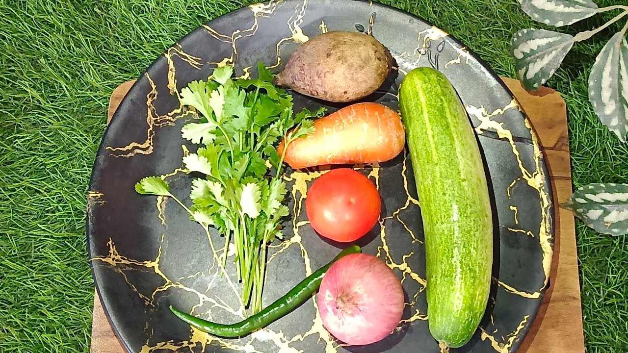 healthy and tasty vegetable salad 😋👌