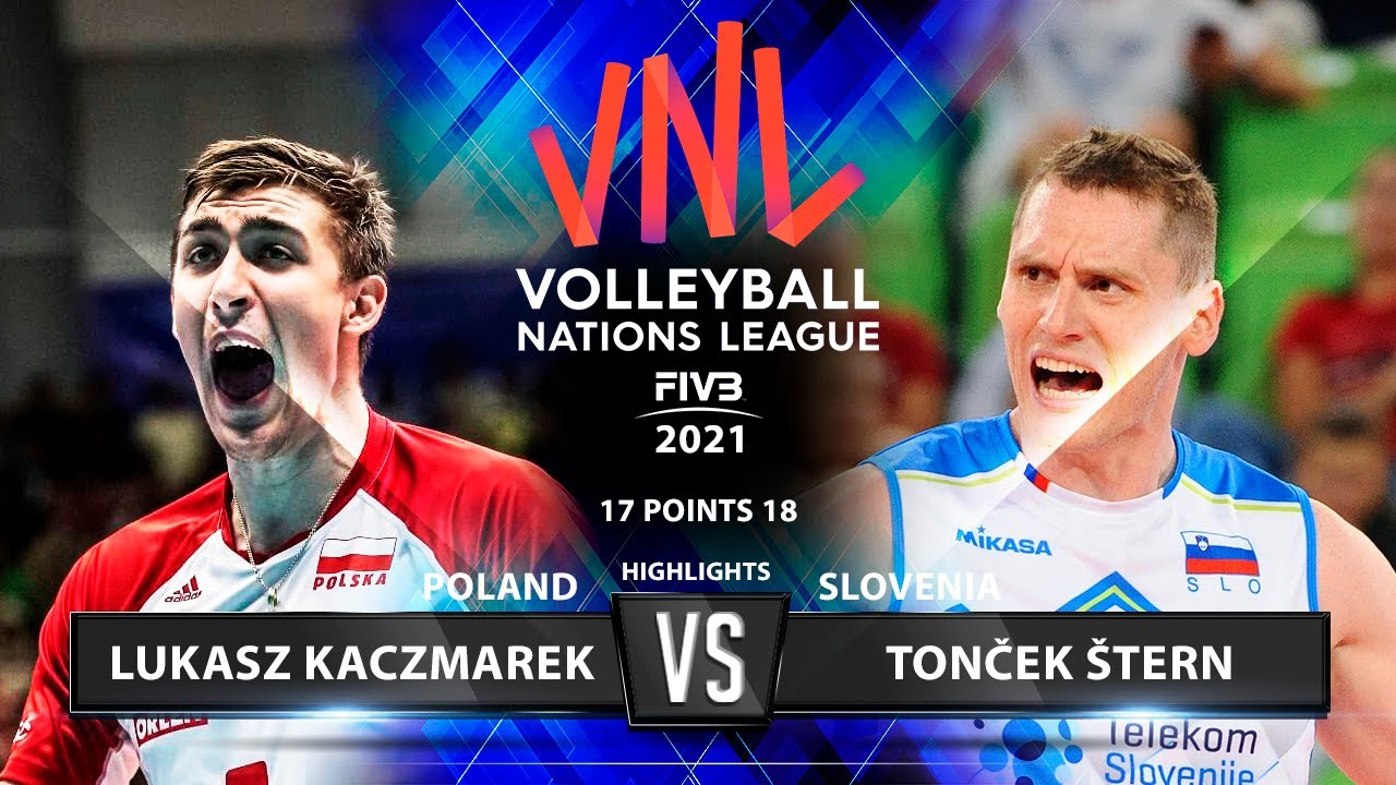Lukasz Kaczmarek vs Toncek Stern | Poland vs Slovenia | VNL 2021 | Highlights