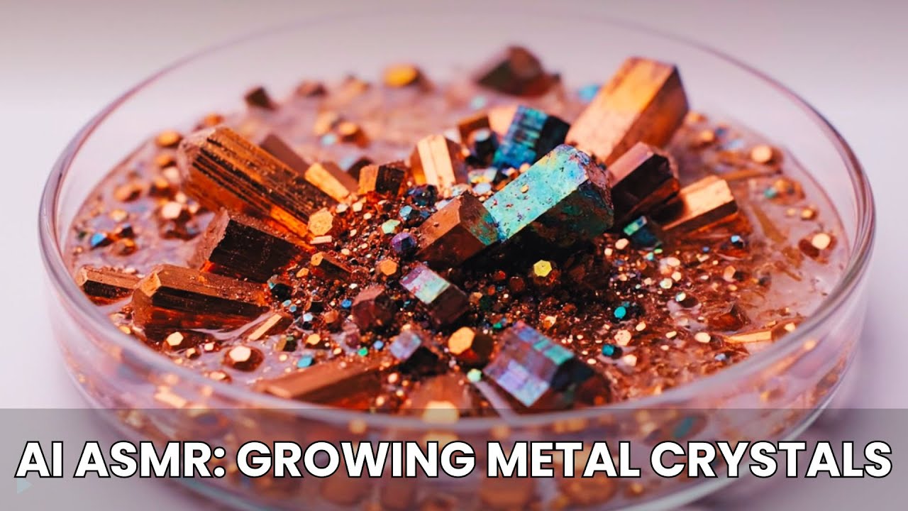 Watch Metal Crystals Grow Before Your Eyes! AI METAL ASMR