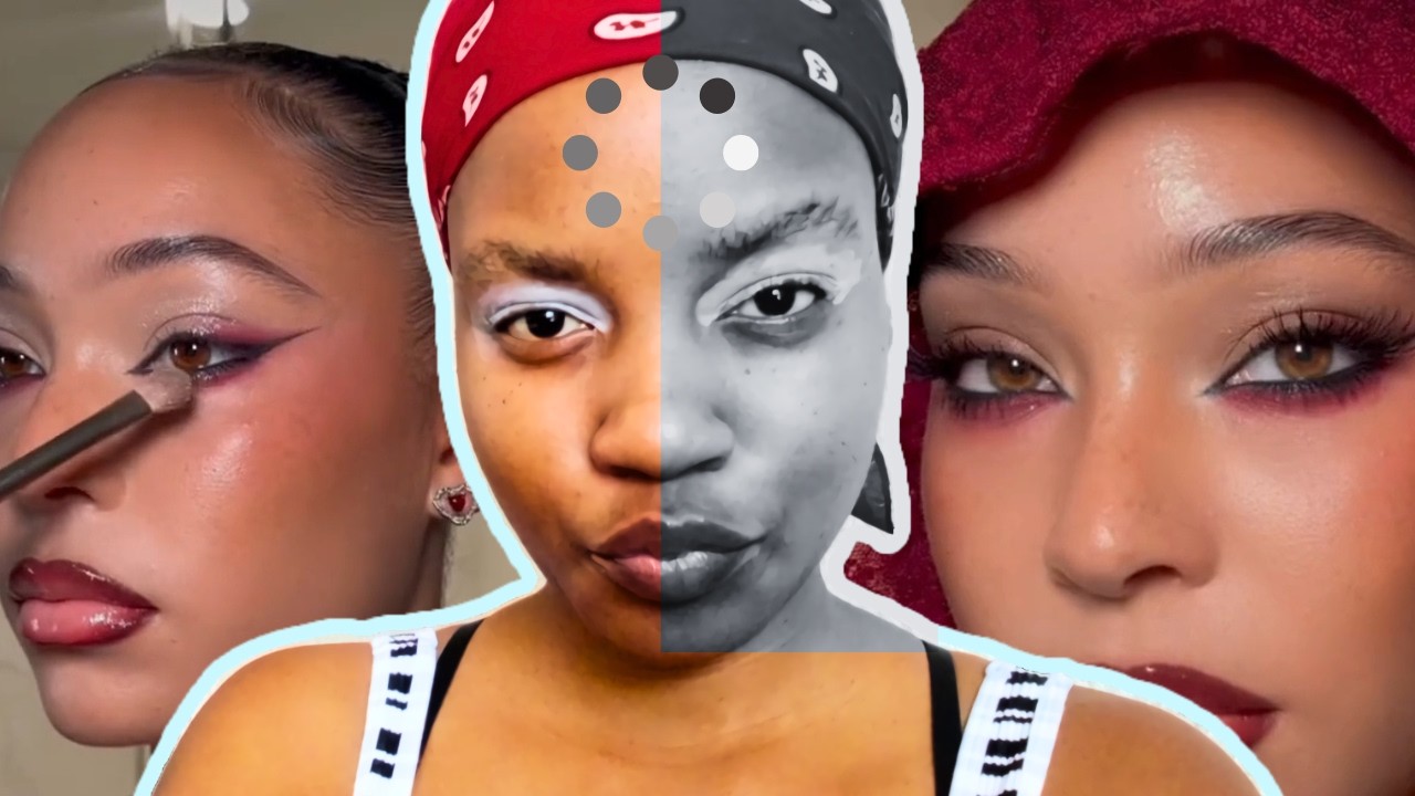 I TRIED THIS MAKE UP LOOK AS A BEGINNER😭(I TRIED)