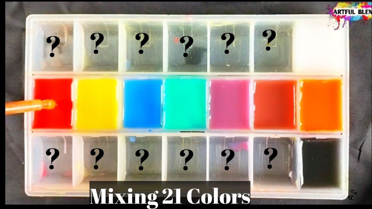 Mixing 21 Colors in a Muffin Tray! 🎨 | Artful Blends