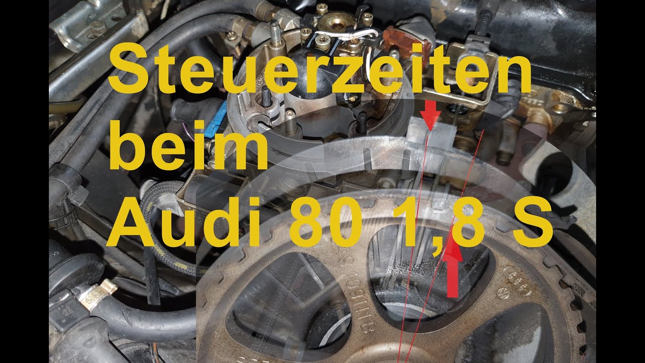 Steuerzeiten beim Audi 80 1,8 S, auch VW, ähnlich.