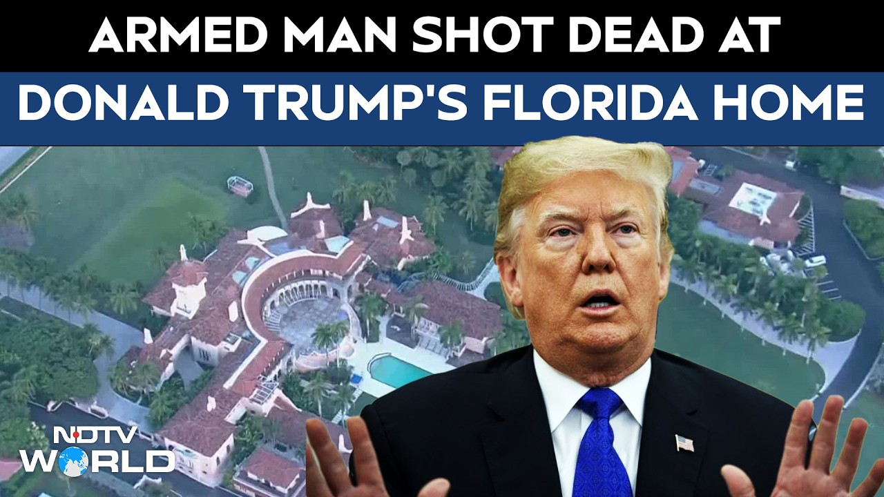 Trump News  | Armed Man Shot Dead After Forced Entry Into Donald Trump's Florida Home