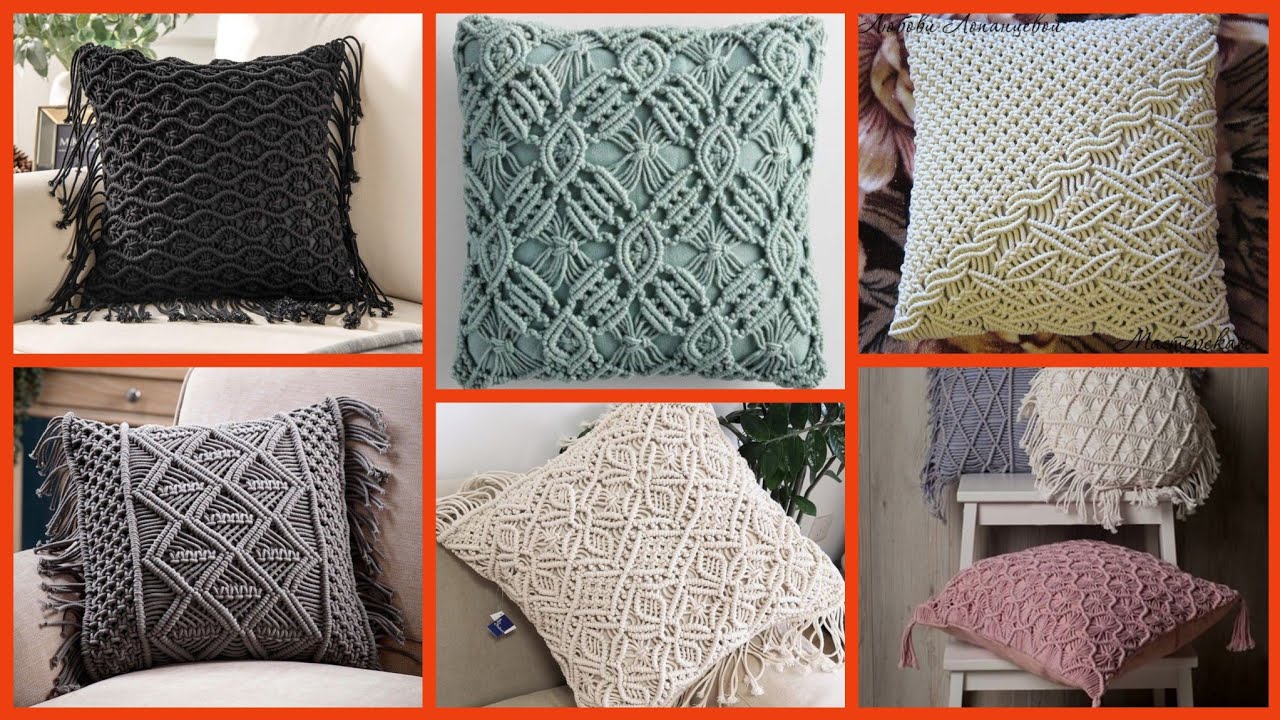 DIY Macrame Pillow (no sew & easy) | macrame cushion covers | macrame cusion designs
