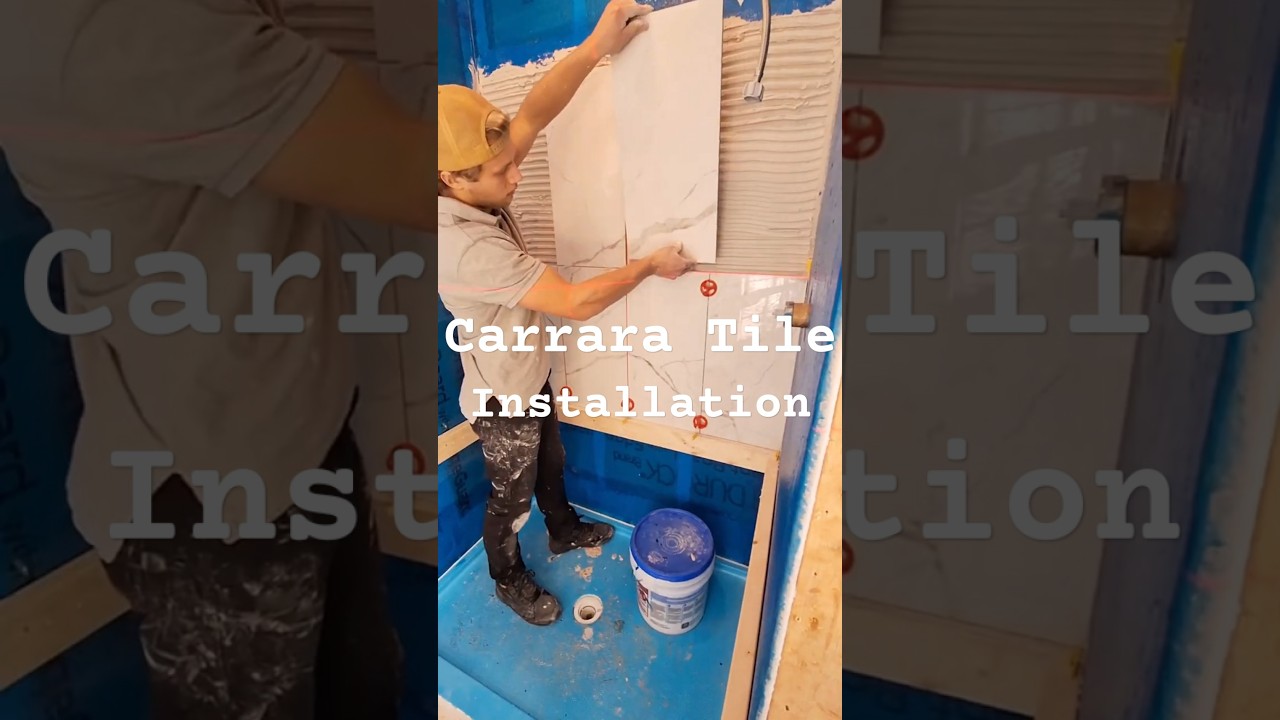 Tile Shower Walls 12 by 24 Large Format | Installing Vertical Layout