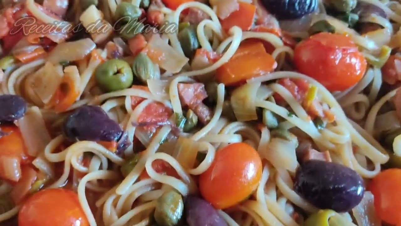 MACARRÃO À PUTANESCA! DELICIOSO!!!