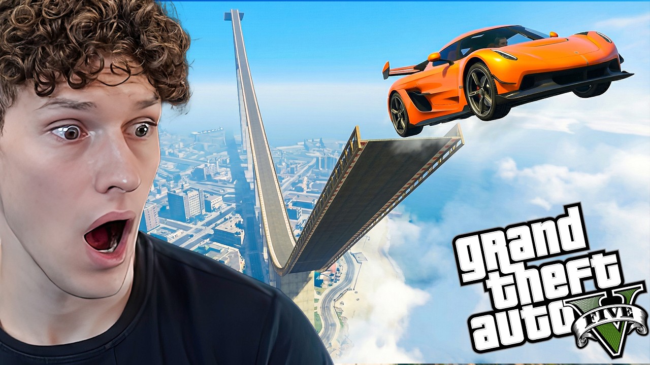 La MEGA RAMPA CON AUTO REALI⁴ ! GTA 5 ITA