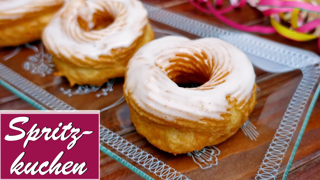 Spritzkuchen | Spritzringe | Victoria | Leckeres Siedegebäck aus Brandteig zu Karneval