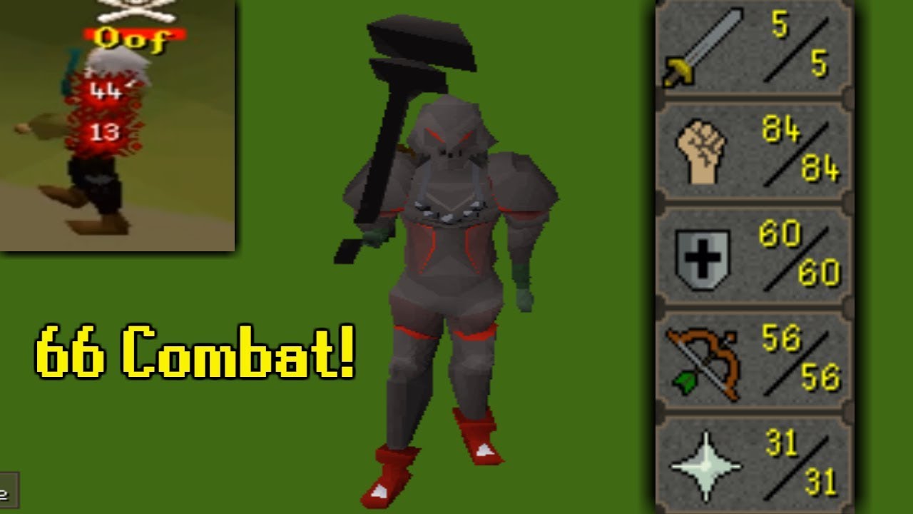 THIS ACCOUNT DESTROYS PURES! Low Level Obsidian Tank Pking OSRS
