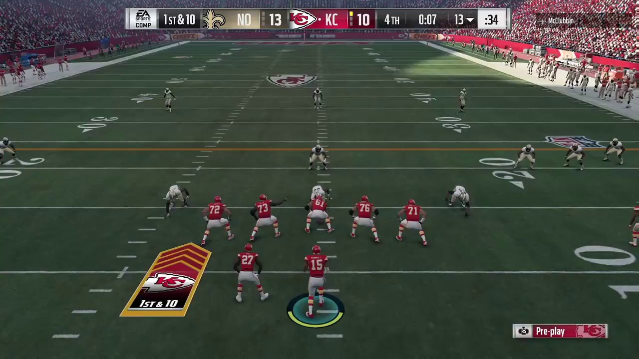Game winning Patrick Mahomes Hail Mary | Madden 18