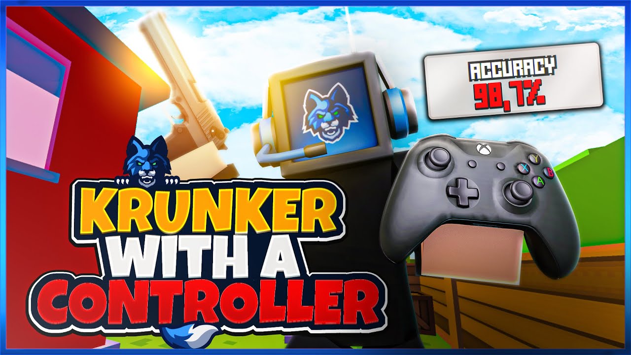 Playing Krunker with a CONTROLLER! (NUKE?)
