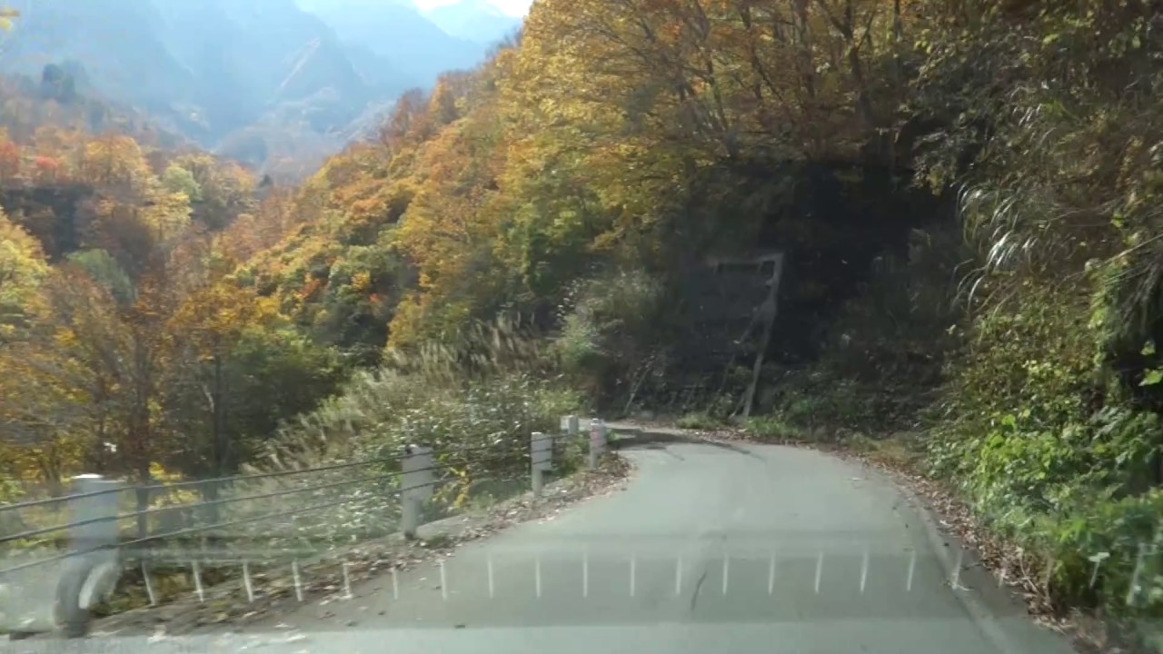 2016.10.30 奥只見湖紅葉ドライブ その1 Drive in Autumn Leaves along Lake Okutadami 1