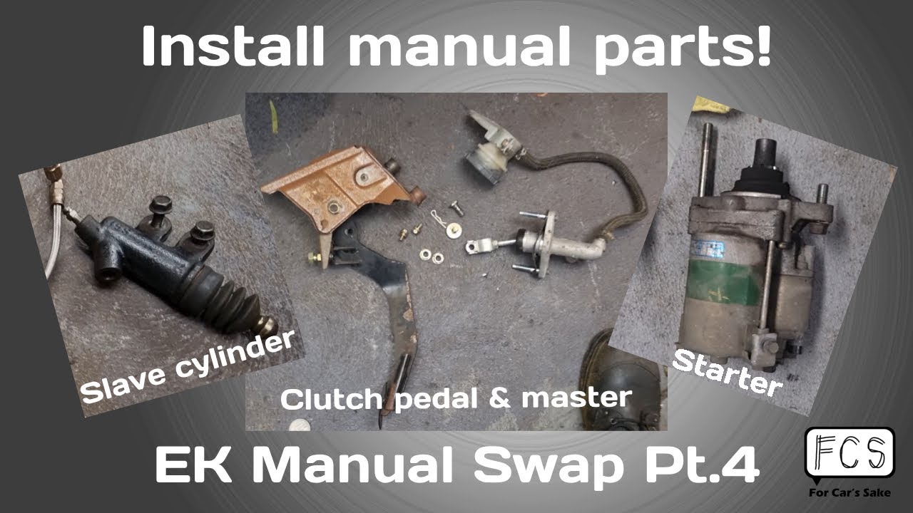 How to install clutch pedal, master cylinder, slave cylinder - Honda EK Civic