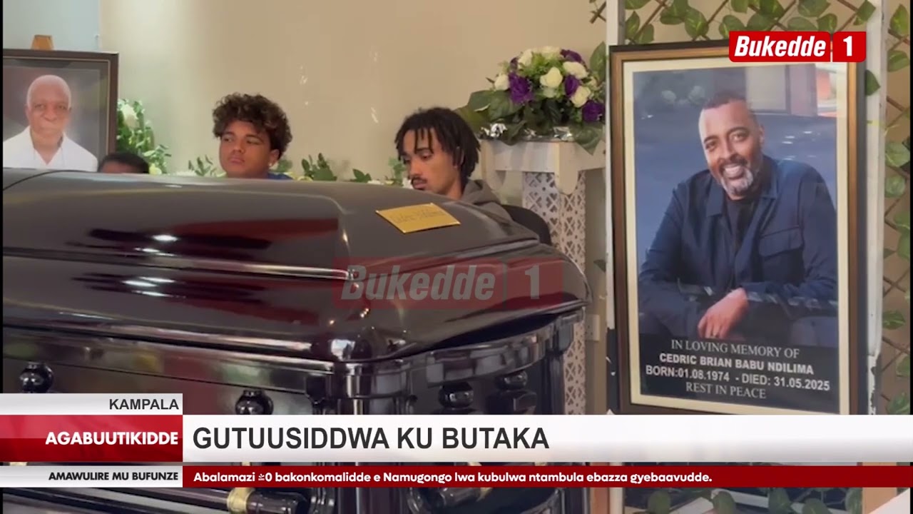 Agabuutikidde Omubiri gwa Cedric Babu gutuusiddwa ku Butaka, Ab'oluganda n'emikwano bamukungubagidde
