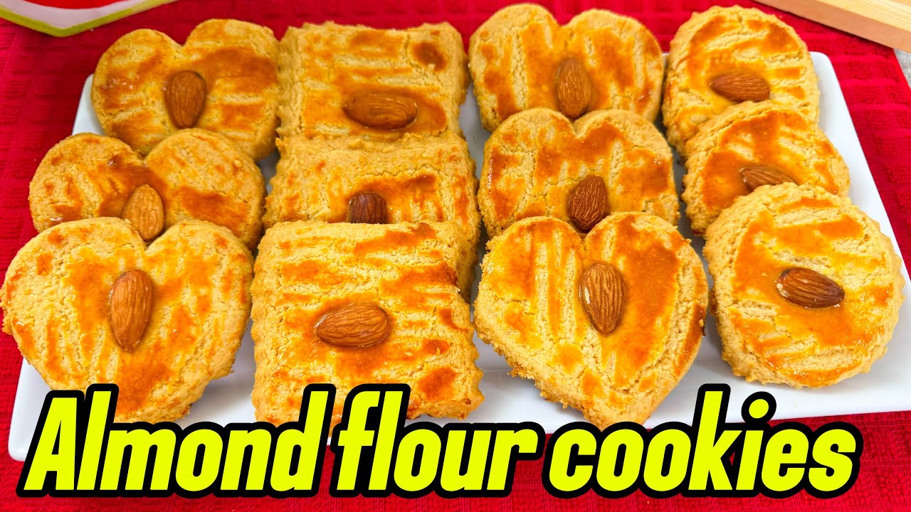 Healthy Almond Flour Cookies | Perfect Tea-Time Snack🍪طرز تهیه کلچه خانگی با آرد بادام
