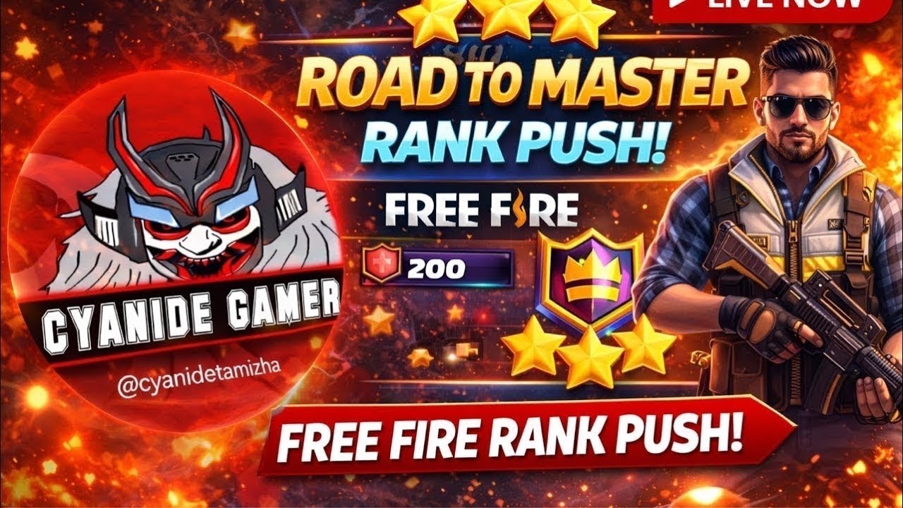 200 Stars Grind Begins! 💥 Road to Master | Free Fire