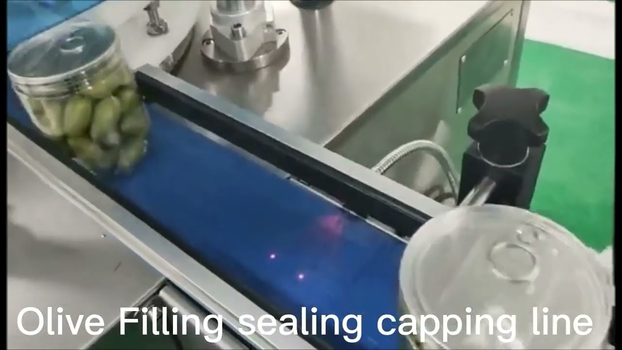 Packing Line for Olive,Automatic Olive,Pepper,ground herbs Weighing filling ,Jar seaming Capper
