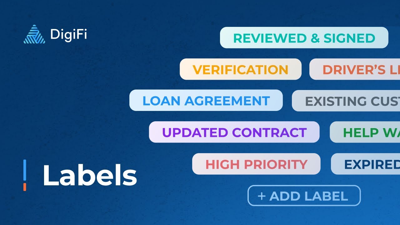 Labels in DigiFi