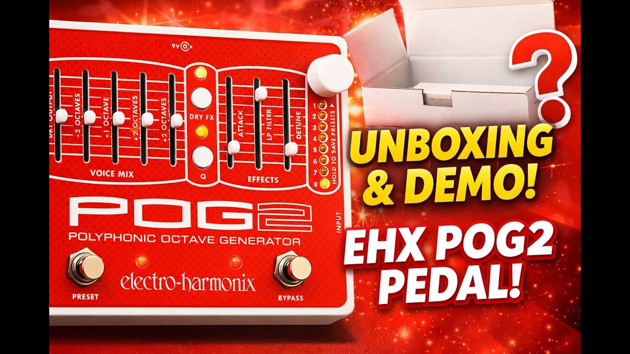 Unboxing and POG2 Sample Settings Demo | Cathedral Organ to Satriani? Tone