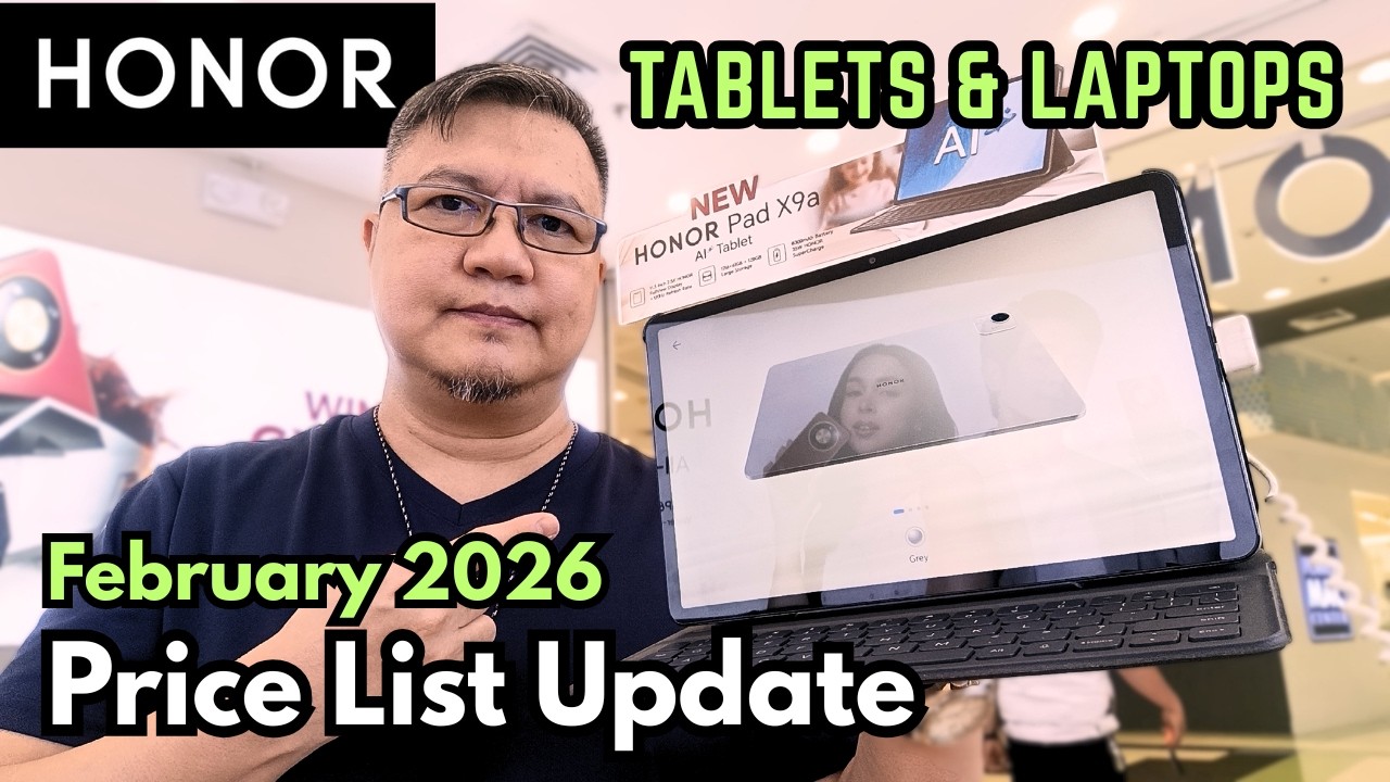 HONOR Tablets Laptops Price List Update February 2026
