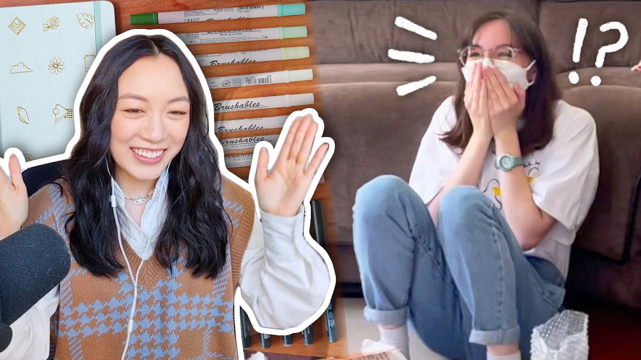 I Surprised a Subscriber with a Huge Stationery Collection!
