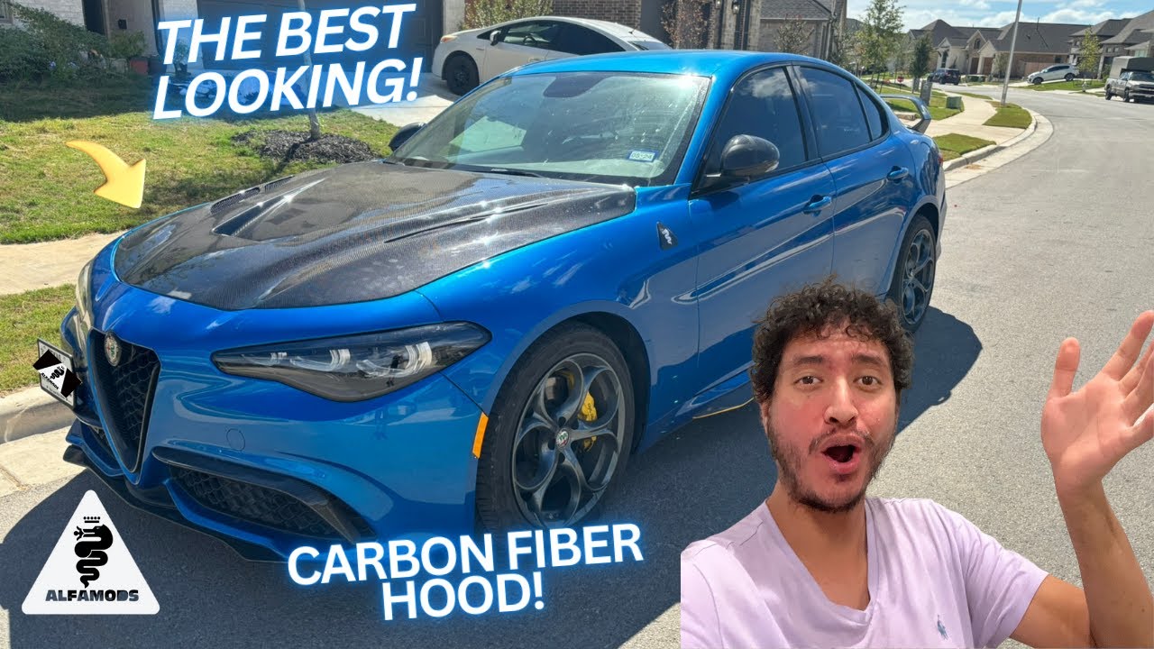 Make Your Alfa Romeo Giulia Standout! (Carbon Fiber Hood Install)