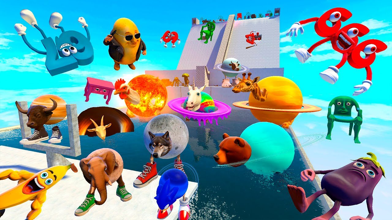 ALL BRAINROT MEMES ANIMALS TEAM KARKERKAR SAHUR NOOBINI SPARTAN KICKING SNOWSLIDE in Gmod