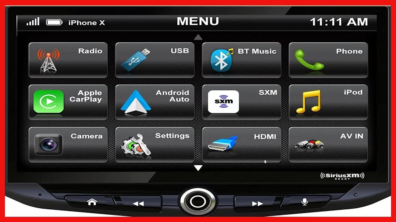STINGER HEIGH10 10&rdquo; Universal Multimedia Car Stereo Head Unit, Apple CarPlay, Android Auto, SiriusXM