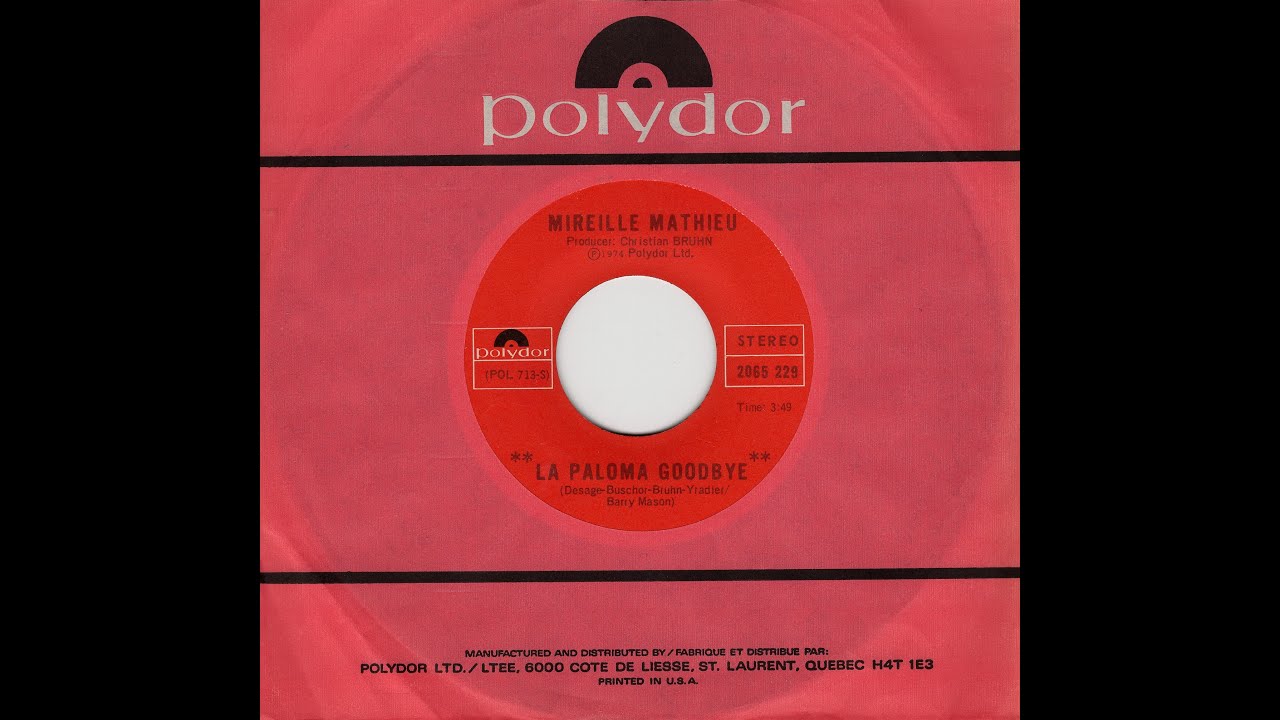 Mireille Mathieu Acropolis Adieu (version anglaise - english version) (1974)