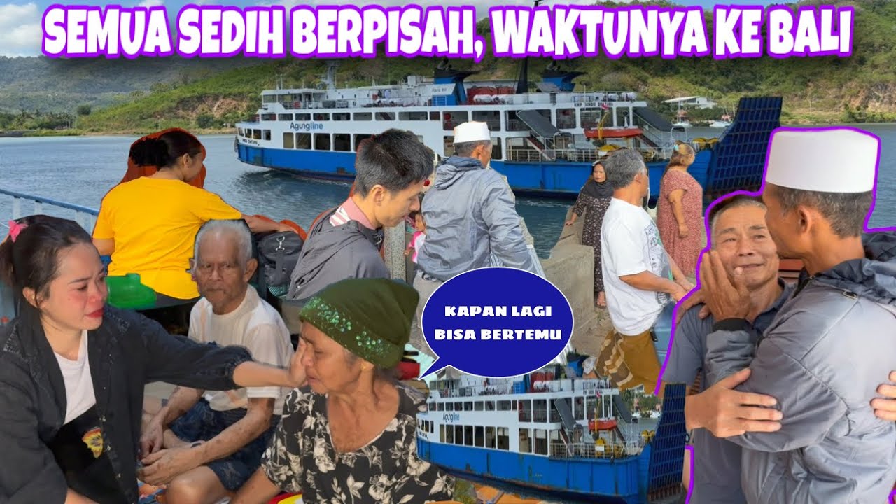 SEMUA MENANGIS SAATNYA BERPISAH DENGAN KELUARGA DI LOMBOK, SAMPAI DI BALI MAMA PAPA TERKEJUT  
