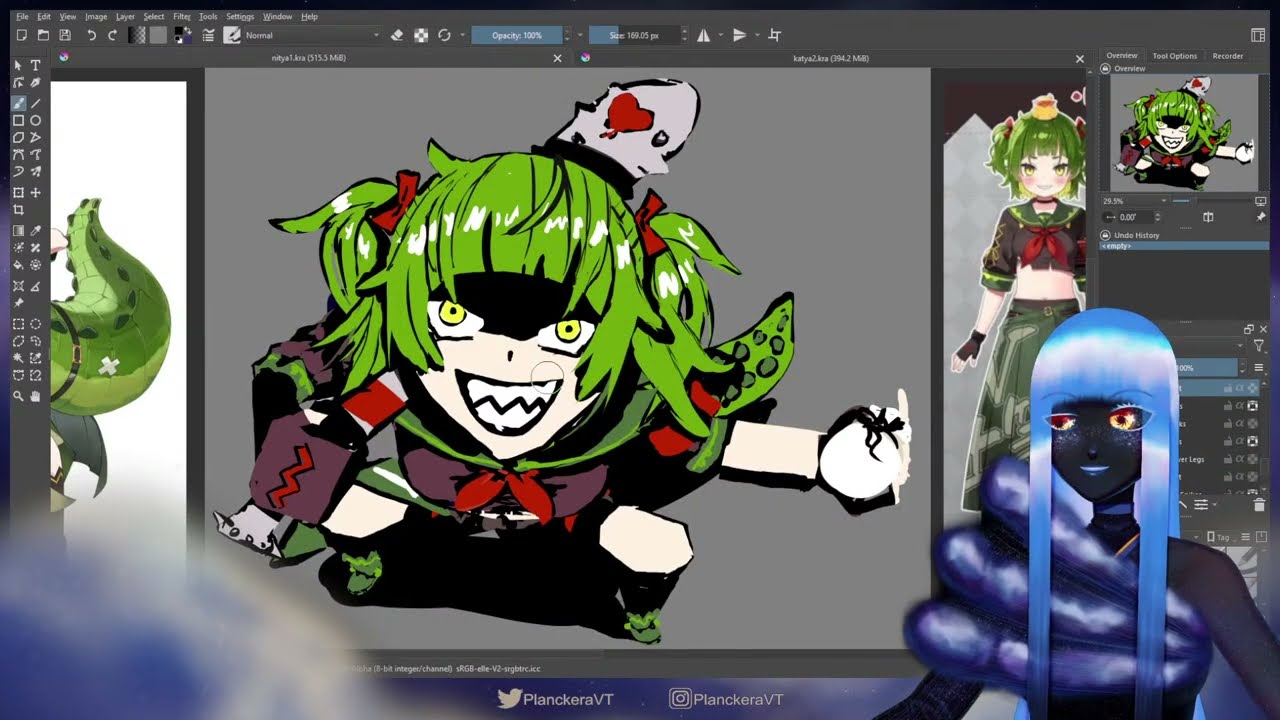 【Krita - Drawing Nitya Nil of Phase Connect】Let's Clean Up This Mess  (Part 3)