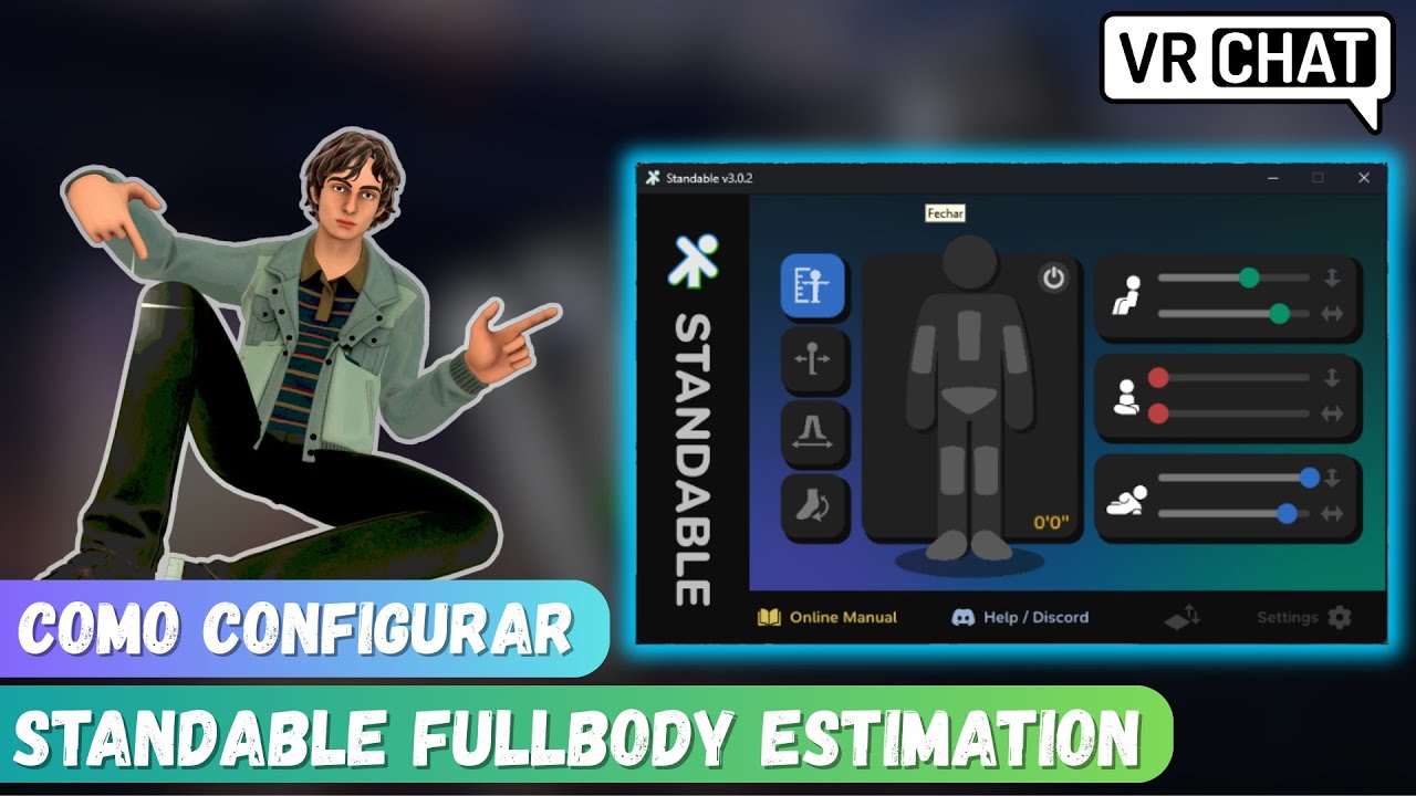 Como Configurar o Standable Fullbody Estimation no VRChat 2026 | Oculus Rift CV1| PT-BR