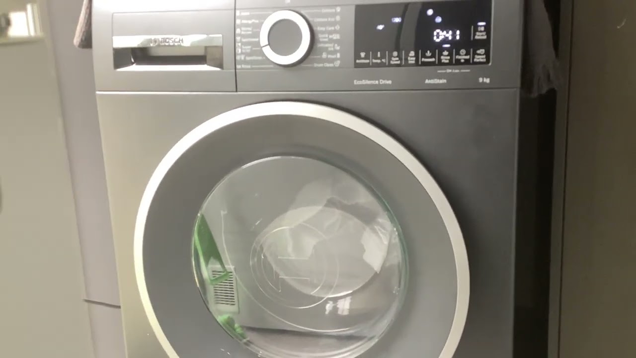 Bosch Serie 6 WGG2449RAU/01 - start of Super Speed 35’40c with Extra Rinse