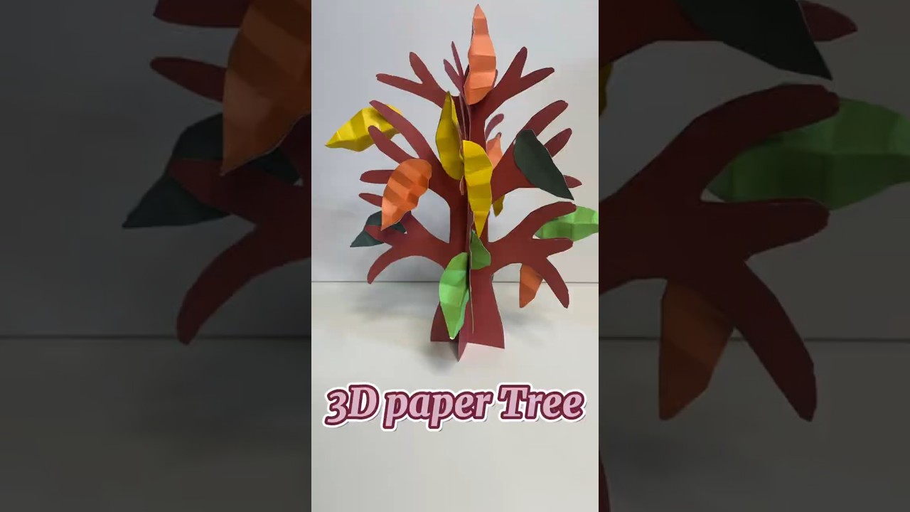 DIY 3D paper Tree 
