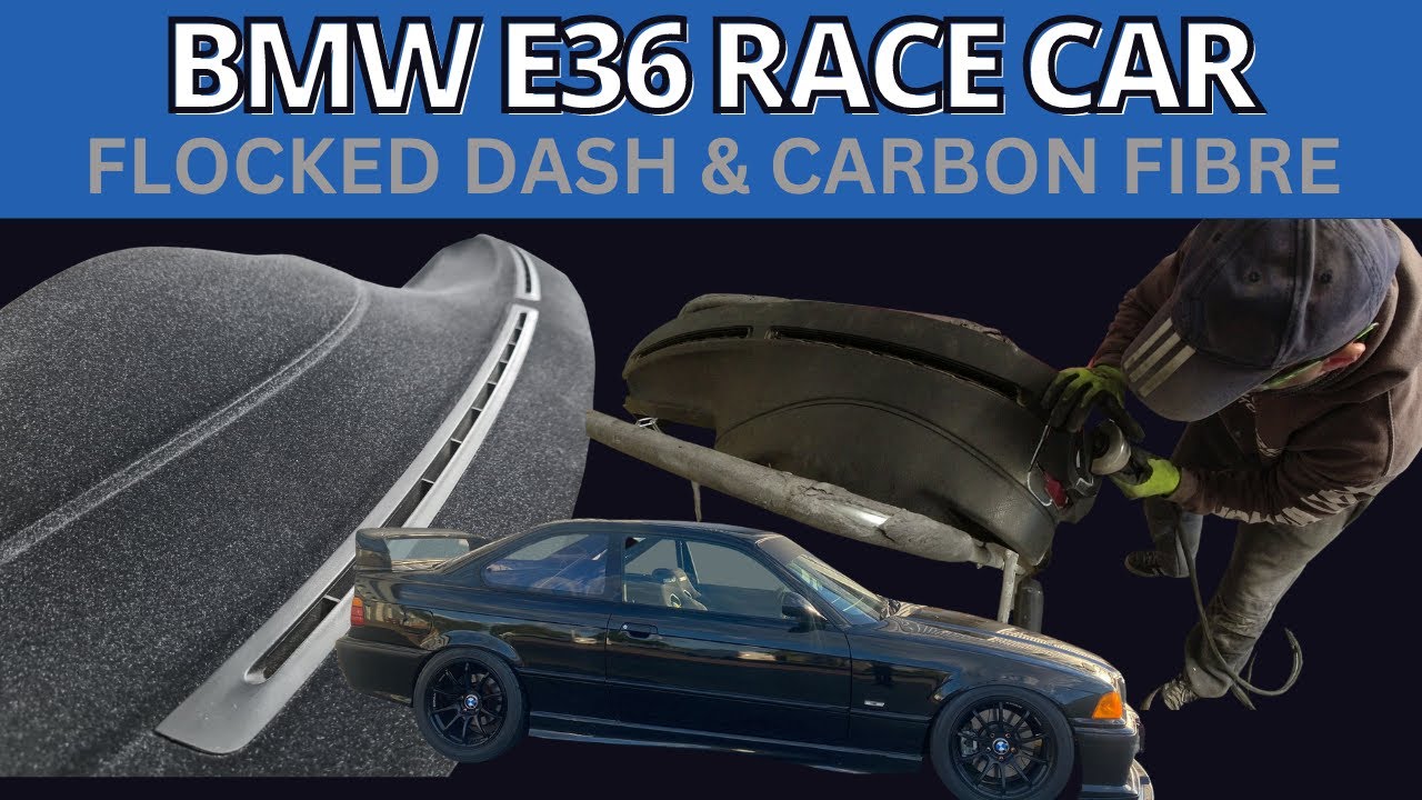 BMW E36 race car gets the flocking treatment and some carbon fibre