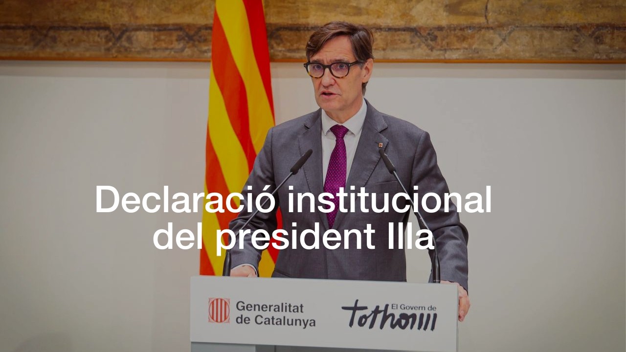 Declaració institucional del president Illa (18.03.26)