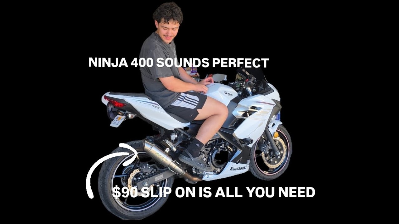 NINJA 400/500 KO LIGHTNING SLIP ON (PERFECT SOUND)