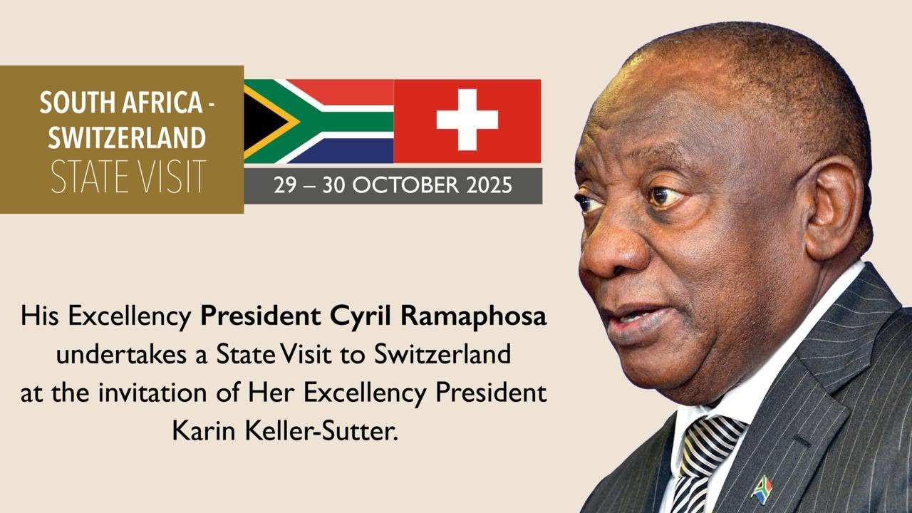 Welcome Ceremony in honour of H.E President Cyril Ramaphosa during his State Visit in Switzwerland.