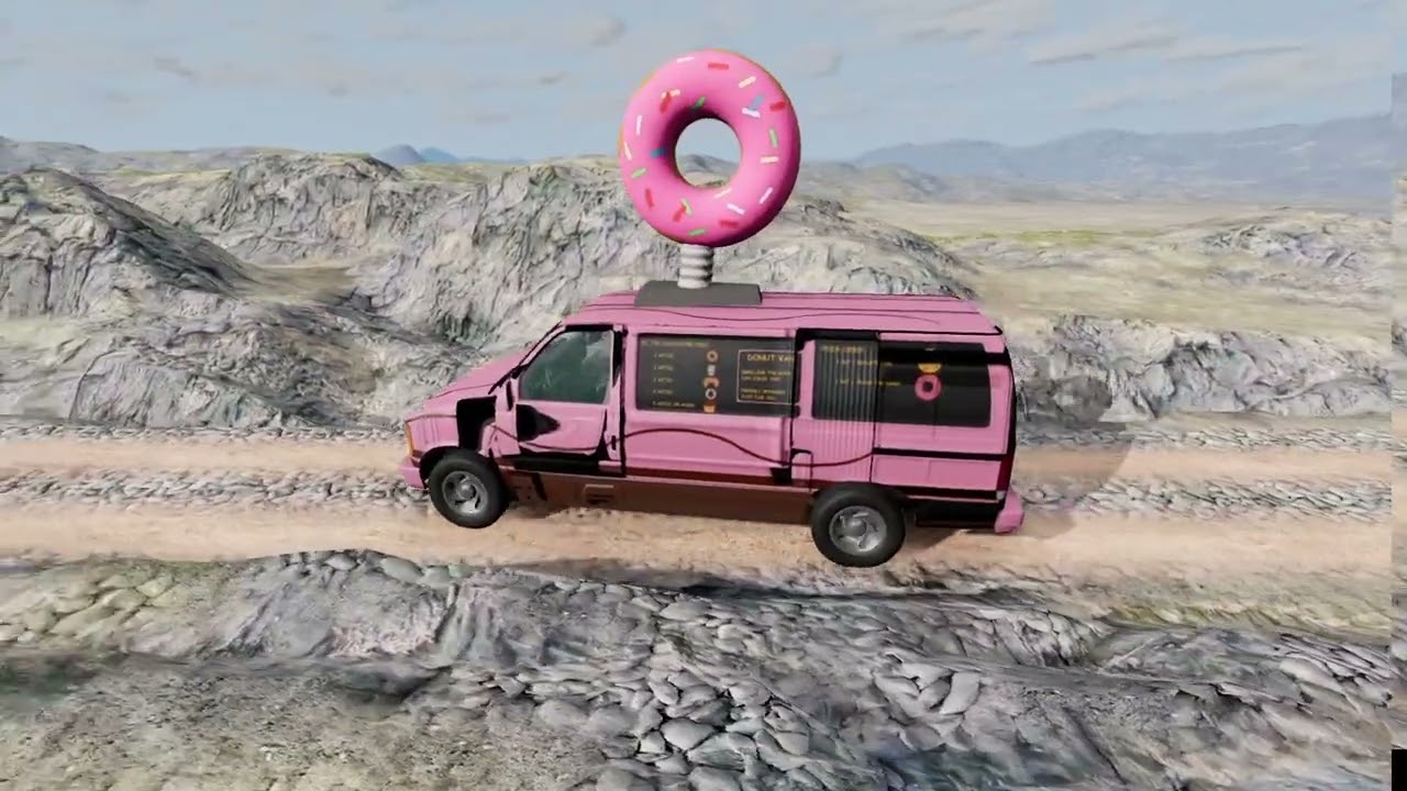 Jump enough to cross the pit #beamngdrive