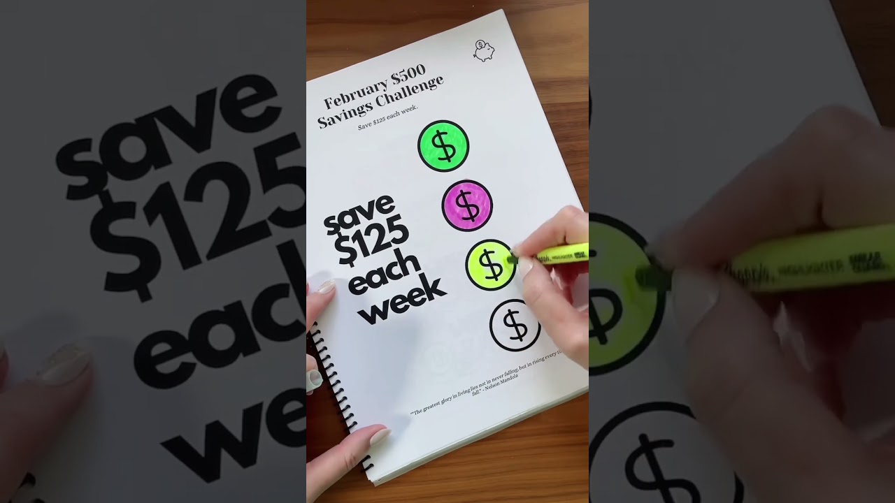 Savings Challenge Book #52weeksavingchallenge #moneysaving #budget #moneysaving #savingchallenge