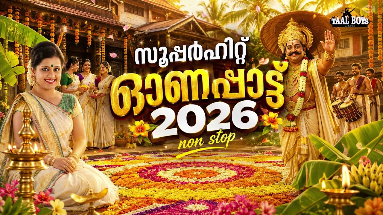 Nonstop Onam Songs 2026 Malayalam l Onapattukal l Onam Dance Songs Super Hit Songs l 90s Evergreen