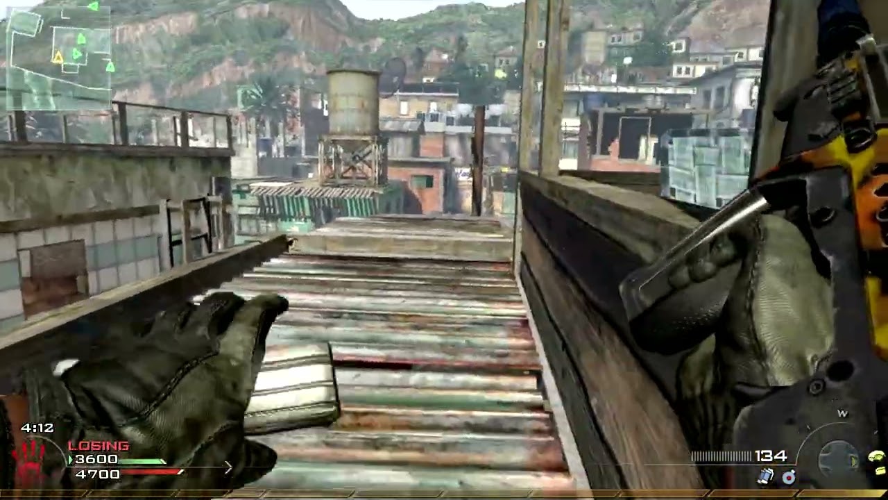TAR-21 Action - TDM Favela - Modern Warfare 2 (MW2) 2009 Gameplay - No Commentary