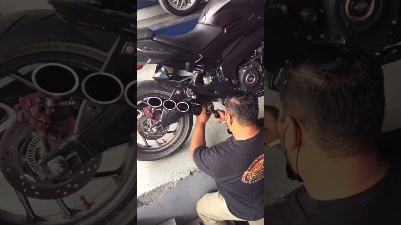 Cambio de escape a Dominar 400 UG 2021. TOCE 3 salidas #TCP🏍⚙️🔩🛠